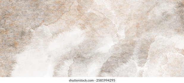 Old paper vector art background with watercolor texture for cards, flyers, poster, banner. Vintage watercolor grunge illustration. Painted template for design. Marble texture backdrop. Stone.