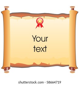 Old paper vector roll