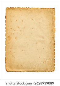 Old paper with vintage background design vector featuring aged texture, antique color tones, and distressed surface ideal for creative retro style illustrations