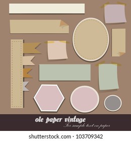 Old paper ,vintage,Vector