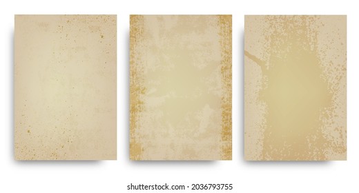 Old paper.Ancient parchment, manuscript.Grunge background.Vector illustration.