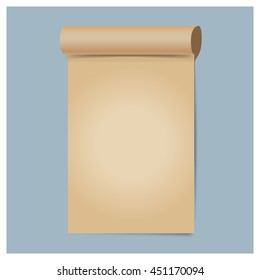 Old papers, ready for your message. Vector illustration.