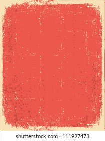 Old paper.Vector red grunge texture for text