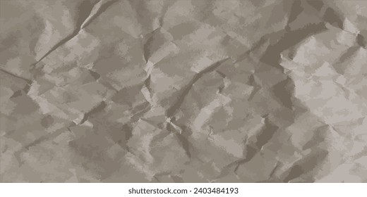Old papyrus. Texture of a crumpled manuscript. Vintage paper. Vector illustration