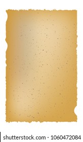 Old parchment isolated on white background. vector illustration.