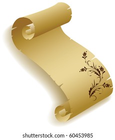 Old parchment with ornament