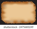 Old parchment paper. ancient paper sheet vintage aged or texture.