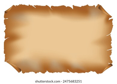 Old parchment paper. ancient paper sheet vintage aged or texture.