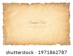 old parchment paper sheet vintage aged or texture isolated on white background.