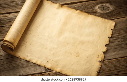 Old parchment paper and old paper texture background vector with weathered antique finish, ideal for classic documents, design, vintage art or scrapbooking