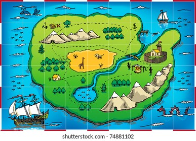 12,903 Old island map Images, Stock Photos & Vectors | Shutterstock