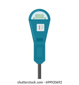 Old parking meter icon. Clipart image isolated on background