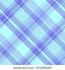 Old pattern background fabric, napkin vector seamless tartan. Towel textile check texture plaid in blue and light colors.