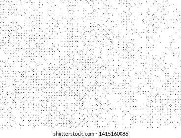 Old Pattern Grunge Texture Background, Grungy Abstract Dotted Vector, Monochrome Halftone Scratch