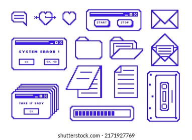 Old pc window 90s retrowave style. Retro message box with buttons. Vector illustration of UI and UX.