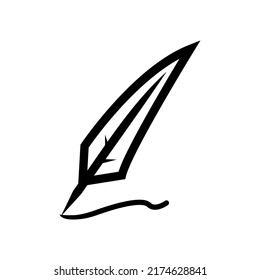 old pen icon vector illustration logo template for many purpose. Isolated on white background. unique style