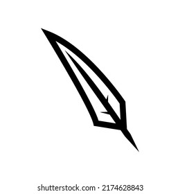 old pen icon vector illustration logo template for many purpose. Isolated on white background. unique style