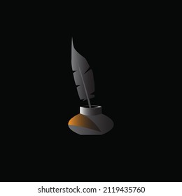 old pen vector illustration for design