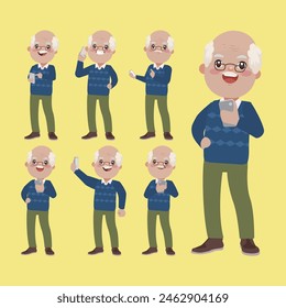 Old people using smart phones