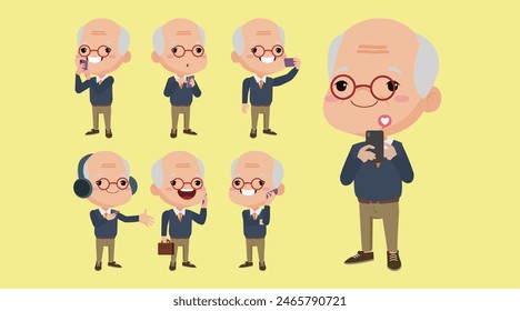 Personas mayores que usan teléfonos inteligentes