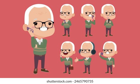 Personas mayores que usan teléfonos inteligentes