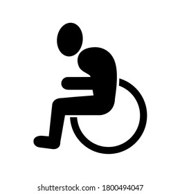  Old people are in wheelchairs,  Rehabilitation after trauma, Icon 