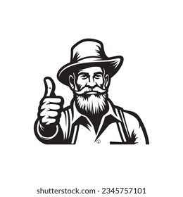 Old Person Thumbs Up Icon