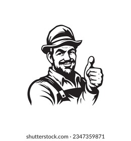 Old Person Thumbs Up Icon