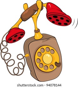 Old Phone Cartoon Stock Vector (Royalty Free) 94078144