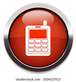 old phone flat icon