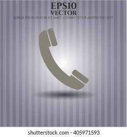 Icono de teléfono antiguo