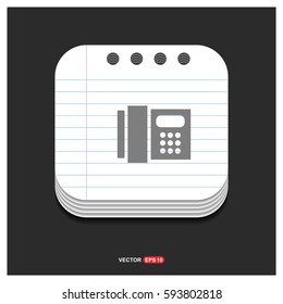 Old phone icon.