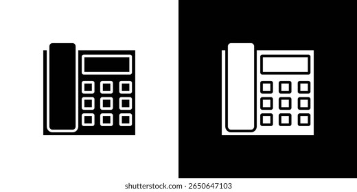 icono de teléfono antiguo Vector plano aislado en contorno