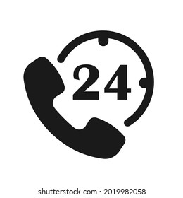 Icono de un teléfono antiguo de un sencillo suelo plano aislado en fondo blanco. Ilustración del vector