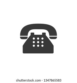 Old phone icon vector