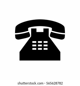 Old Phone Icon Vector Design Isolated Stock Vector (Royalty Free ...