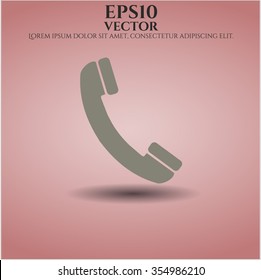 Old Phone icon vector illustration