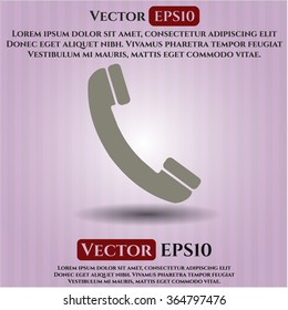 Old Phone icon vector illustration
