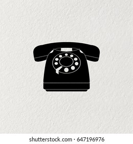 old phone icon. vector illustration