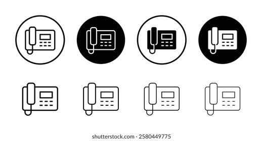 old phone icon Vector logo outline