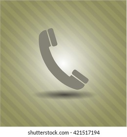 Old Phone icon vector symbol flat eps jpg app web concept