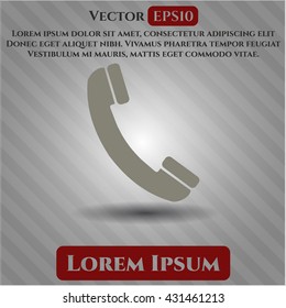 alte Telefonsymbol Vektorsymbol flach eps jpg app web concept