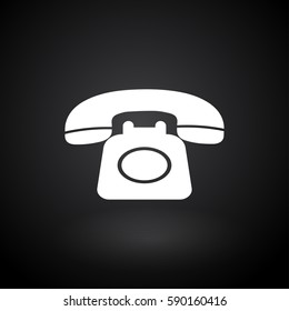 old phone icon. Web design style.