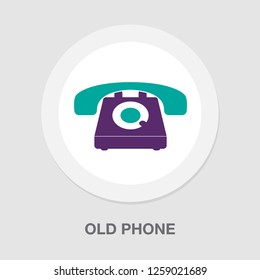 Old Phone Illustration - Communication Icon, Call Symbol