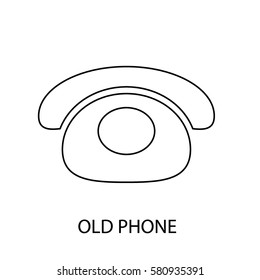 old phone line icon