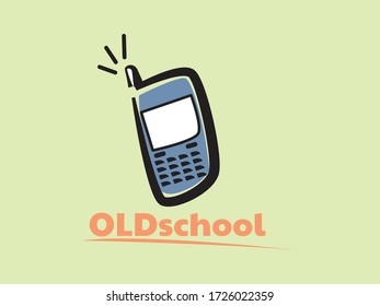 Old Phone Model in Vector