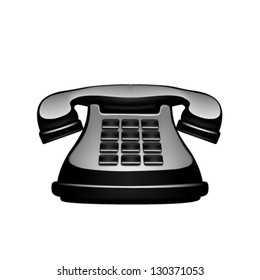 Old Phone on white background