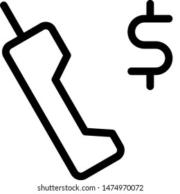 Old phone online order with Dollar sign layout