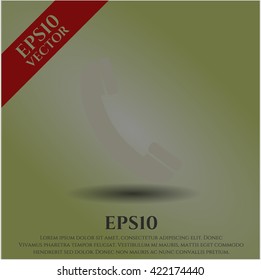 Símbolo de teléfono antiguo