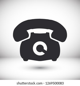 old phone vector icon